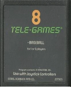 Atari A26 Baseball - Sears / TeleGames Text Label