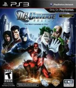 PLAYSTATION PS3 DC Universe Online - ONLINE GAME ONLY - SERVERS DOWN - COLLECTABLE ONLY