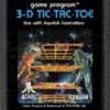A26 3D Tic Tac Toe - Atari Text Or Picture Label