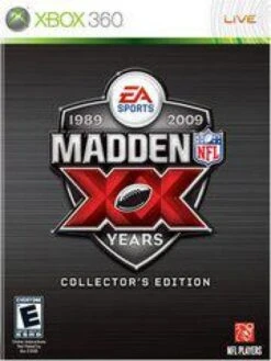 Xbox X360 Madden 2009 - XX Years Collectors Edition- Complete With Madden 09, Head Coach 09 And Bonus Disc