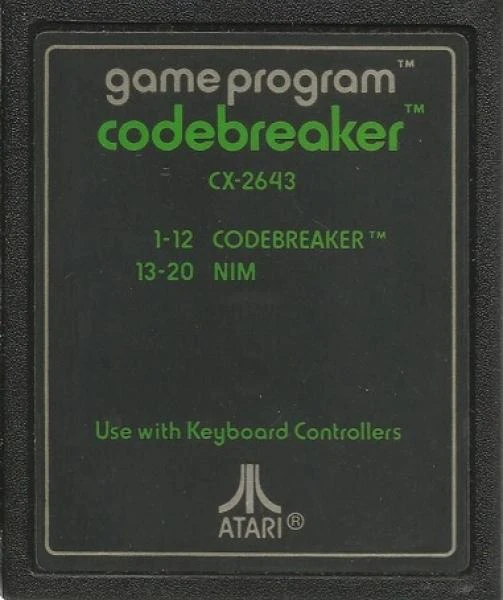 Atari A26 Codebreaker - Keyboard Required 1 Atari A26 Codebreaker - Keyboard Required