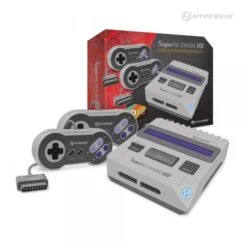 SNES Supa Retron HD - Super Nintendo HW - With 2 Controllers (3rd) Hyperkin - GRAY - NEW