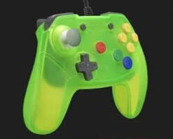 NINTENDO N64 Controller (3rd) Wired - Brawler64 - V2 - Retro Fighters - EXTREME GREEN - NEW