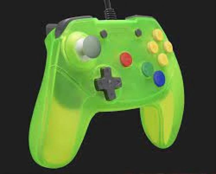 NINTENDO N64 Controller (3rd) Wired - Brawler64 - V2 - Retro Fighters - EXTREME GREEN - NEW 1 NINTENDO N64 Controller (3rd) Wired - Brawler64 - V2 - Retro Fighters - EXTREME GREEN - NEW