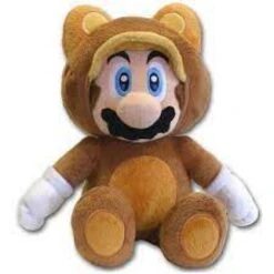 Plush - Nintendo - Super Mario - Tanooki Mario - 9 In