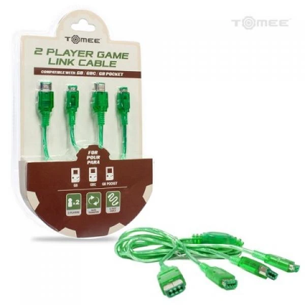 NINTENDO GB GBC GBP Link Cable - 2 Player (3rd) NEW - Tomee - Green