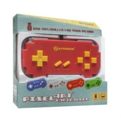 SNES PC - USB Controller - Pixel Art - Red - NEW - Hyperkin
