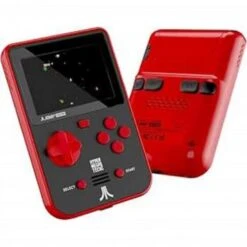 EVC Evercade - SUPER POCKET - Handheld HW - ATARI Edition (black/red) - Includes 50 Classic ATARI Games Pre-installed AND Cartridge Slot To Play ALL Other Evercade Carts - NEW