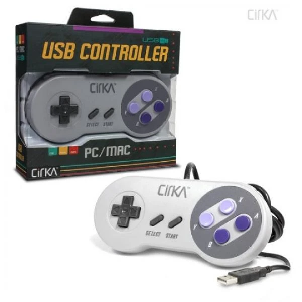 SNES PC - USB Controller - High Quality S91 - US SNES Style - NEW - Cirka