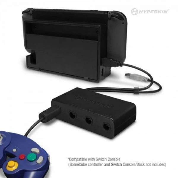 NINTENDO WiiU NS Gamecube 4 Port Controller Adapter For Wii And WiiU (3rd) NEW Hyperkin - Image 2