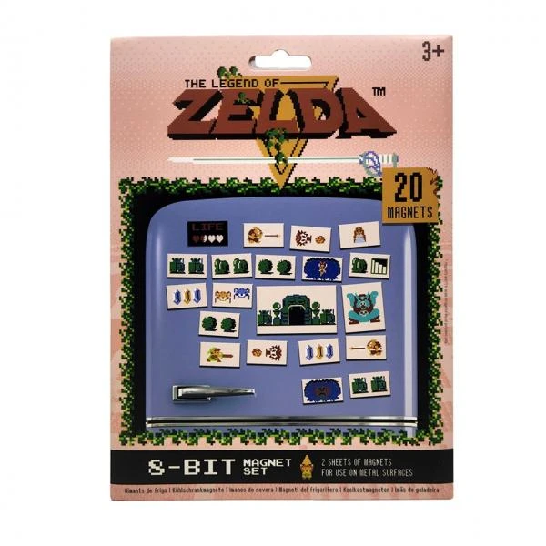 Gamer Magnets - Nintendo - Legend Of Zelda - Classic NES Style - Set Of 20 - NEW 1 Gamer Magnets - Nintendo - Legend Of Zelda - Classic NES Style - Set Of 20 - NEW