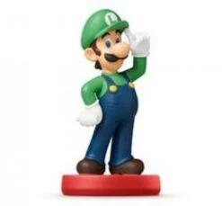 NINTENDO Amiibo - Red Base - Luigi - Super Mario Bros - Green Outfit - Marios Brother Whos Pointing At His Hat - USED