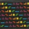 Gamer Wallet - Tetris - Blocks Scattered - Bifold Wallet - NEW