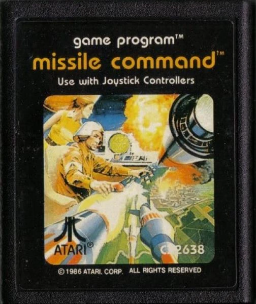 A26 Missile Command - Atari Or Sears / TeleGames Picture Or Text Label