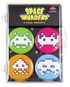 Gamer Magnets - Space Invaders - 4 Pack
