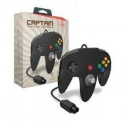 NINTENDO N64 Controller (3rd) Captain Premium Controller For N64 - Hyperkin - BLACK