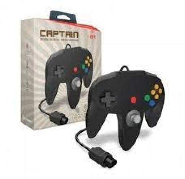 NINTENDO N64 Controller (3rd) Captain Premium Controller For N64 - Hyperkin - BLACK 1 NINTENDO N64 Controller (3rd) Captain Premium Controller For N64 - Hyperkin - BLACK