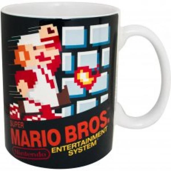 Z Novelty Mug - 11oz - Nintendo - Super Mario NES Cover - NEW 1 Z Novelty Mug - 11oz - Nintendo - Super Mario NES Cover - NEW