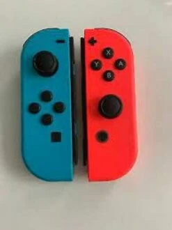 NINTENDO NS Joy Con Controllers (1st) Set Of 2 - Standard Blue / Red - USED