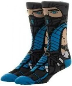 Apparel Gamer Gear - Mortal Kombat - Sub Zero - CREW Socks - Character Collection