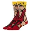 Apparel Gamer Gear - Street Fighter - Ken - CREW Socks - Character Collection