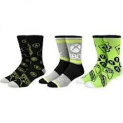 Apparel Gamer Gear - Microsoft Xbox - CREW Socks - 3 Pack