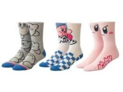 Apparel Gamer Gear - Nintendo - Kirby - CREW Socks - 3 Pack