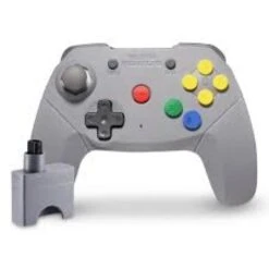 NINTENDO N64 Controller (3rd) WIRELESS Brawler64 - Retro Fighters - NEW - GRAY