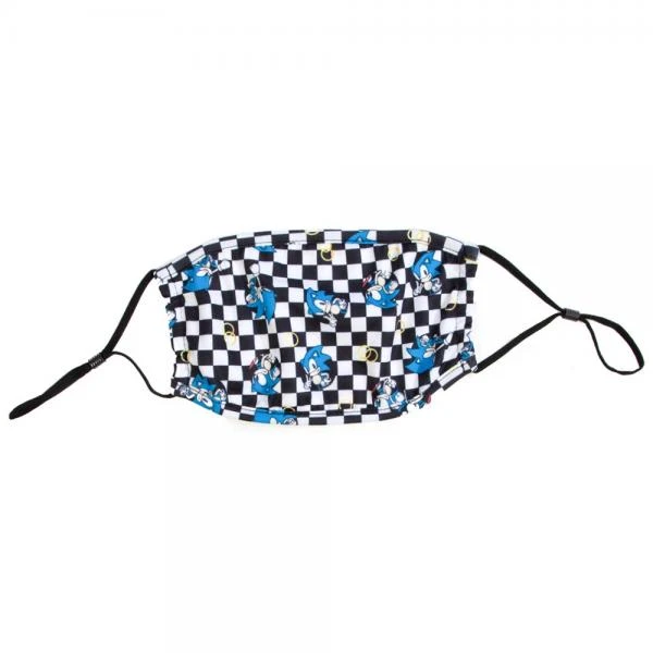 Apparel Gamer Gear - FACE MASK - 1-pack - Sonic The Hedgehog - Checkered - NEW 1 Apparel Gamer Gear - FACE MASK - 1-pack - Sonic The Hedgehog - Checkered - NEW