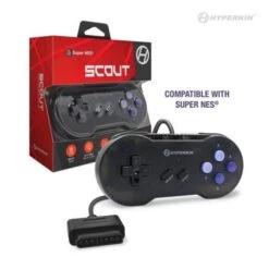 NINTENDO SNES Controller (3rd) Scout Premium - Hyperkin - Space Black - NEW