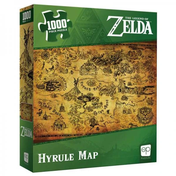 BG Puzzle - Nintendo - Legend Of Zelda - Hyrule Map - 1000 Piece - NEW 1 BG Puzzle - Nintendo - Legend Of Zelda - Hyrule Map - 1000 Piece - NEW