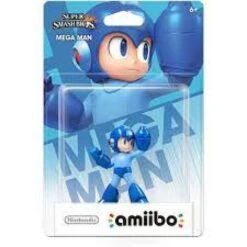 NINTENDO Amiibo - Gold Smash Base - Mega Man - Mega Man - Blue Man With A Gun For His Left Hand - NEW