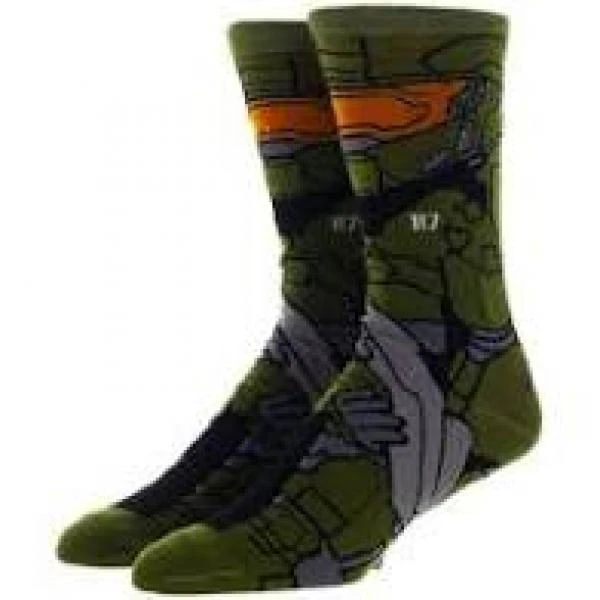 Apparel Gamer Gear - Halo - Master Chief - CREW Socks - NEW 1 Apparel Gamer Gear - Halo - Master Chief - CREW Socks - NEW