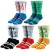 Apparel Gamer Gear - Nintendo - Super Mario - Character Color - CREW Socks - 5 Pack