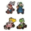 Gamer Pin / Button - Nintendo - Super Mario Kart - 4 Pack Mini Lapel Pins - NEW