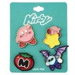 Gamer Gear - METAL LAPEL PINS - Nintendo - Kirby - Pack Of 4 - NEW