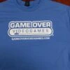 Apparel Game Tshirt - GAME OVER - Logo With Outline - (Light Blue) - ADULT - 2XL