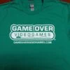 Apparel Game Tshirt - GAME OVER - Logo With Outline - (Kelly Green) - ADULT - SMALL
