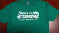 Apparel Game Tshirt - GAME OVER - Logo With Outline - (Kelly Green) - ADULT - XL Extra Large