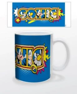 Z Novelty Mug - 15oz - Nintendo - SEGA - Sonic The Hedgehog - Big Text - NEW