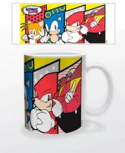 Z Novelty Mug - 15oz - Nintendo - SEGA - Sonic The Hedgehog - Roster - NEW