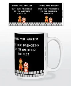 Z Novelty Mug - 15oz - Nintendo - Super Mario - Another Castle - NEW