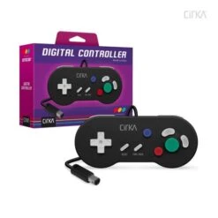 NINTENDO GC Controller (3rd) Wired - Cirka - Digital Controller - Dpad Only / No Analog Stick - NEW Black