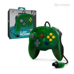 N64 Controller (3rd) NEW - WIRED Admiral Controller - Hyperkin - Jade GREEN - NEW