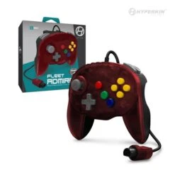 N64 Controller (3rd) NEW - WIRED Admiral Controller - Hyperkin - Fire RED - NEW