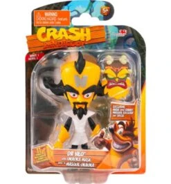 Gamer Toys - Action Figure - Crash Bandicoot - 4.5in Figure - Dr Neo With Uka Uka Mask
