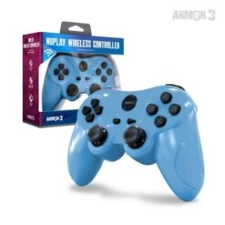 PLAYSTATION PS3 Controller - (3rd) Armor3 - NUPLAY Wireless Controller - LIGHT BLUE - NEW