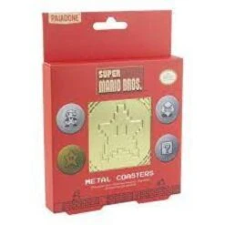 Gamer Gear - Room Decor - COASTERS - Nintendo - Super Mario Bros - Metal Coasters - NEW