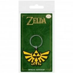 Keychain - Nintendo - Zelda - Soft PVC - Hyrule Royal Crest - Yellow Triforce - NEW