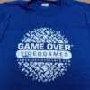 Apparel Game Tshirt - GAME OVER - Logo With Ball Of Controllers - 2024 - (Blue) - ADULT – XL